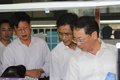 福建省紀委副書記、監(jiān)察廳廳長陳善光一行視察虹潤公司