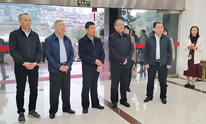 福建省政協(xié)副主席、省工商聯(lián)主席王光遠(yuǎn)一行視察虹潤(rùn)公司